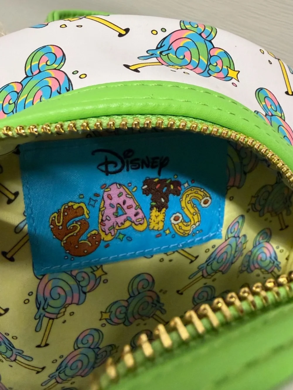Disney Parks Loungefly Mickey Lollipop Mini Backpack Candy Ears NWT Disney Eats